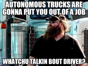 autonomous incredulous trucker meme