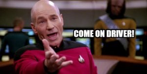 come on driver move over