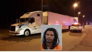 trucker threatened Trump with bombs