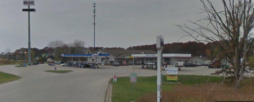 new lisbon travel mart before damage from semi crashes through subway