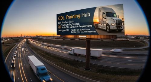 CDL Training Hub Billboard